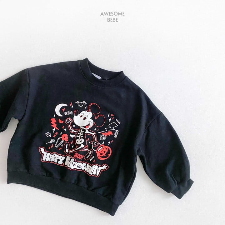 Awesome Bebe - Korean Children Fashion - #discoveringself - Halloween M Sweatshirt - 4