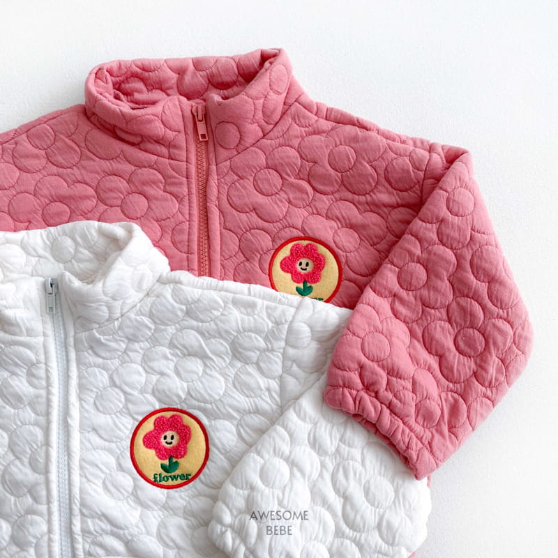 Awesome Bebe - Korean Children Fashion - #toddlerclothing - Flowet Wapen Zip-up - 4