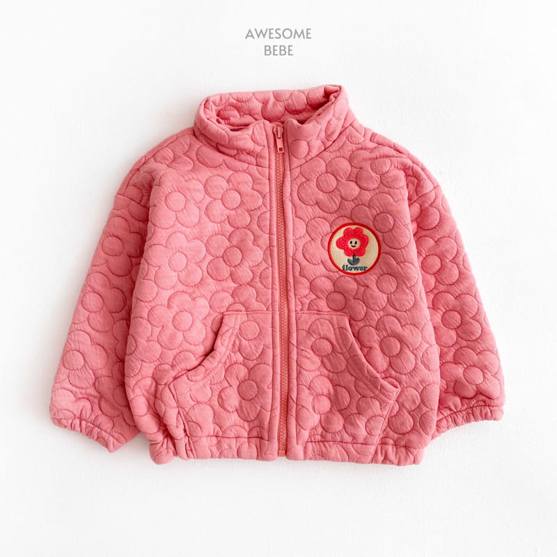 Awesome Bebe - Korean Children Fashion - #todddlerfashion - Flowet Wapen Zip-up - 2