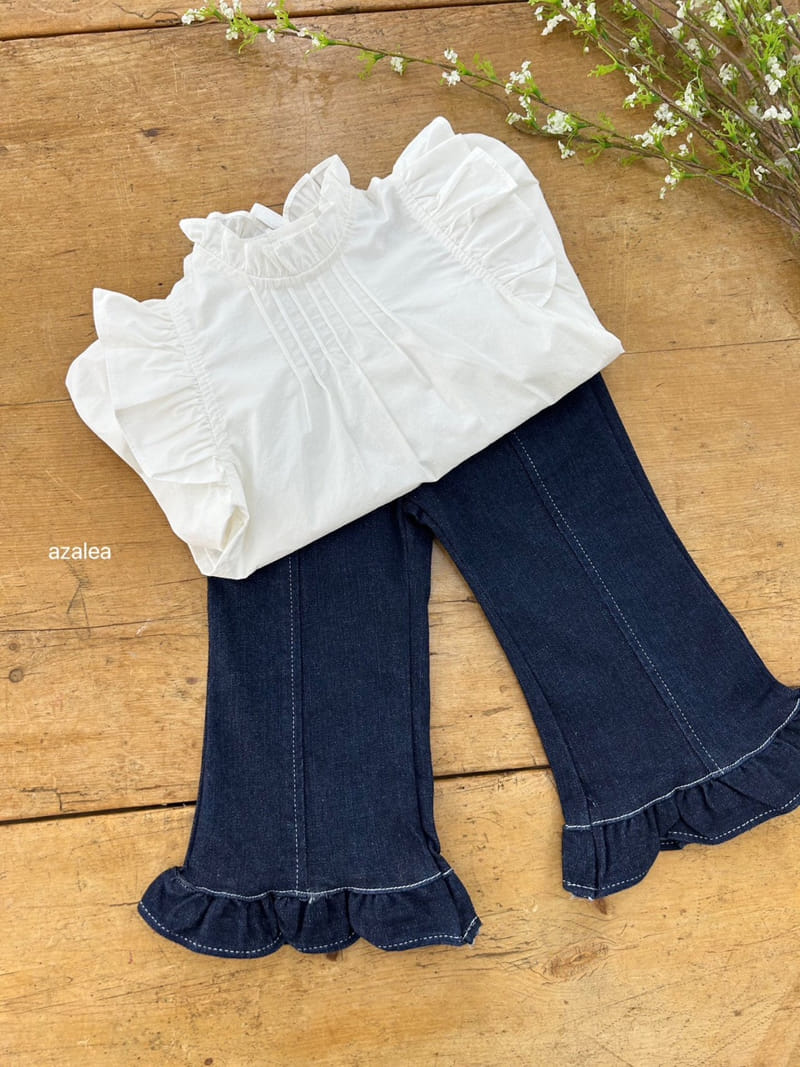 Azalea - Korean Children Fashion - #childrensboutique - Lia Frill Jeans - 2