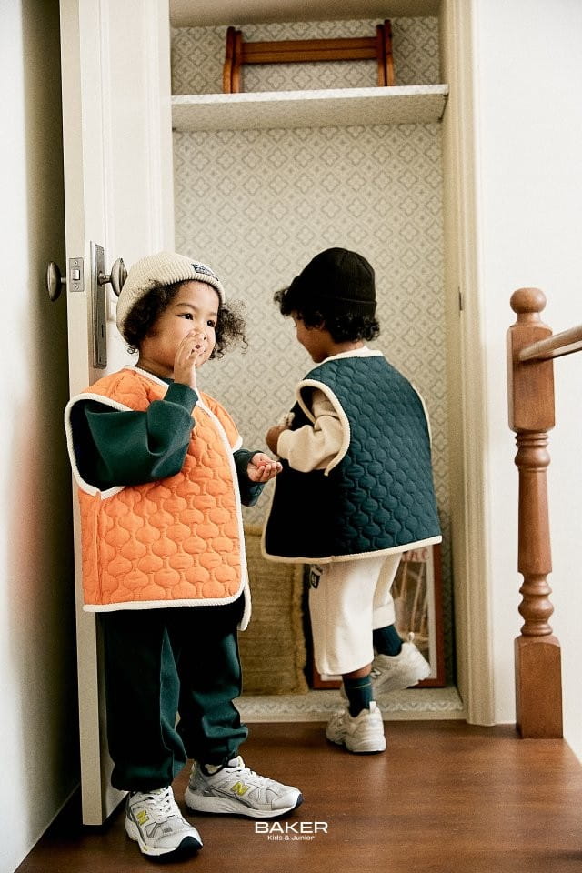 Baker - Korean Children Fashion - #Kfashion4kids - Coco Reversible Padding Vest - 6