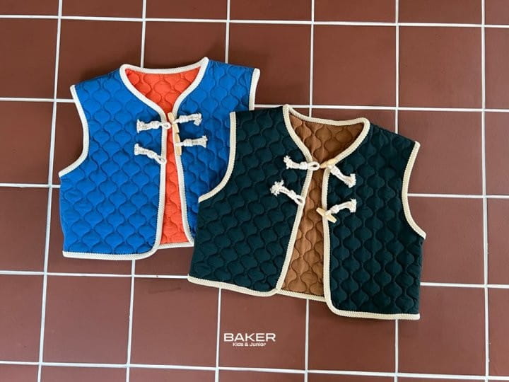 Baker - Korean Children Fashion - #magicofchildhood - Coco Reversible Padding Vest - 8