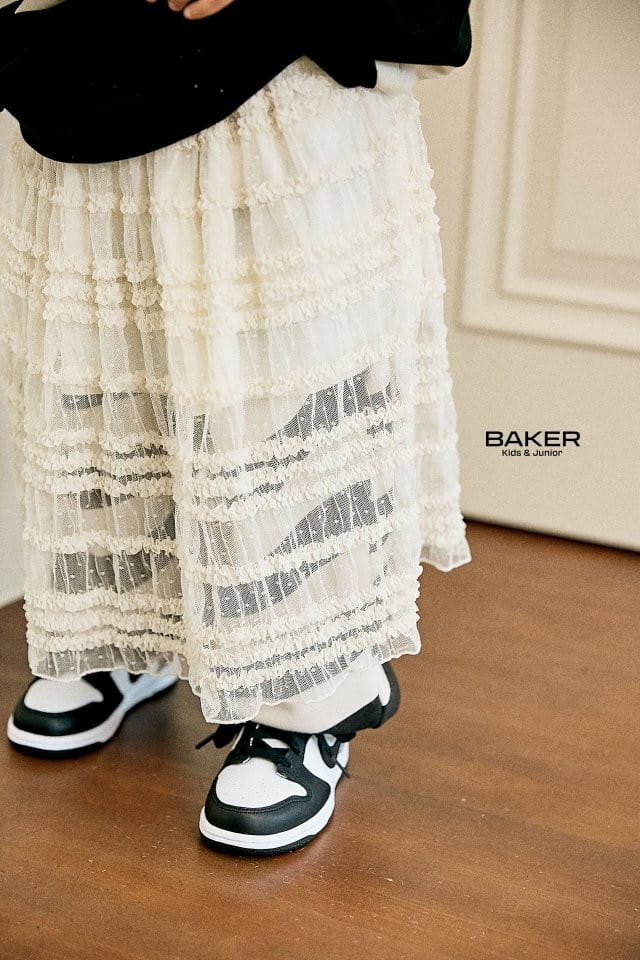 Baker - Korean Children Fashion - #toddlerclothing - Lace Butter Skirt - 3