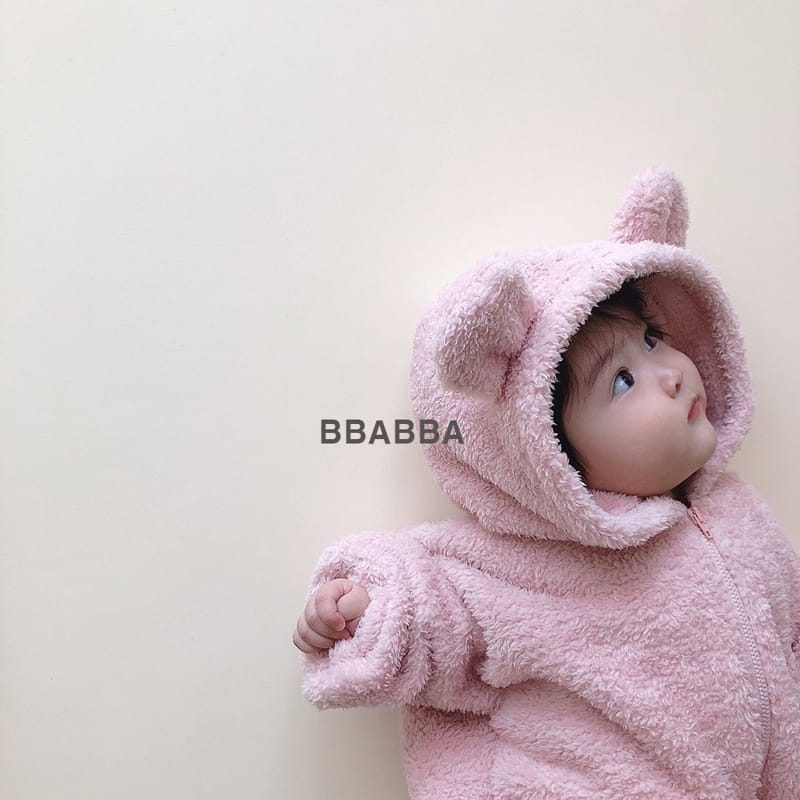 Bbabba - Korean Baby Fashion - #babyboutique - Cozy Bear Bodysuit - 2