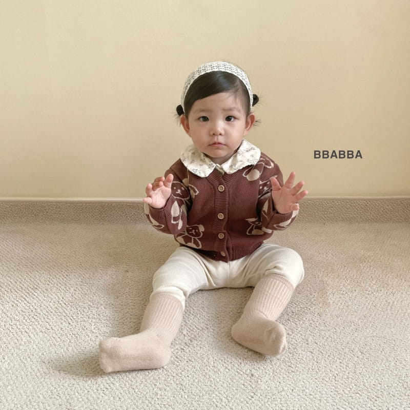 Bbabba - Korean Baby Fashion - #babyfashion - Bear Knit Cardigan Bebe  12m - 8