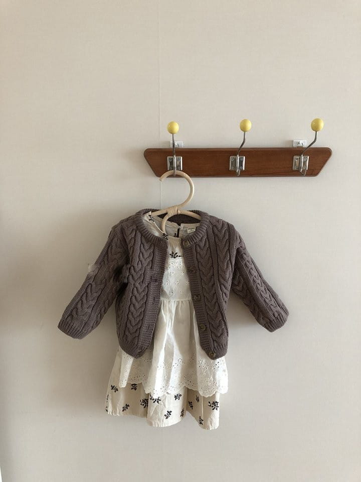 Bbabba - Korean Baby Fashion - #babyootd - Twist Cardigan Bebe