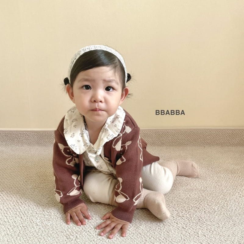 Bbabba - Korean Baby Fashion - #onlinebabyshop - Bear Knit Cardigan Bebe  12m - 3