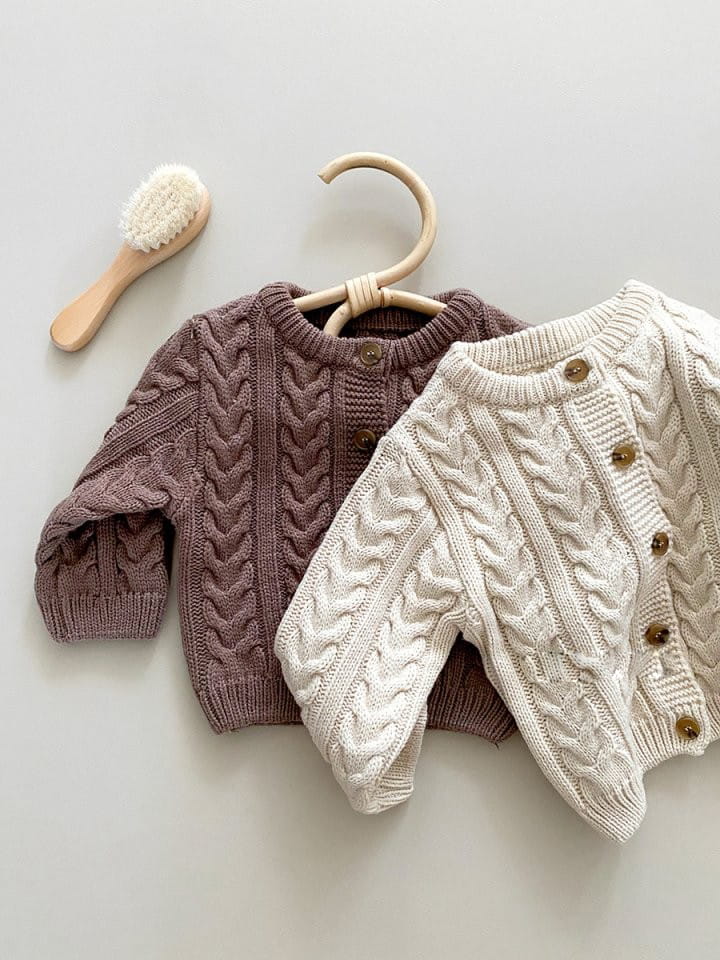 Bbabba - Korean Children Fashion - #Kfashion4kids - Twist Cardigan Kid