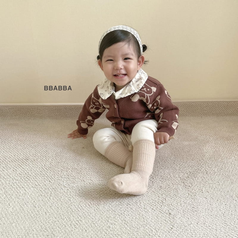 Bbabba - Korean Children Fashion - #discoveringself - Bear Knit Cardigan Kid - 7