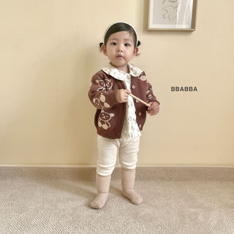 Bbabba - Korean Children Fashion - #kidsshorts - Bear Knit Cardigan Kid - 9