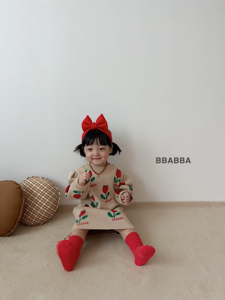 Bbabba - Korean Children Fashion - #magicofchildhood - Tulip Knit One-piece - 6