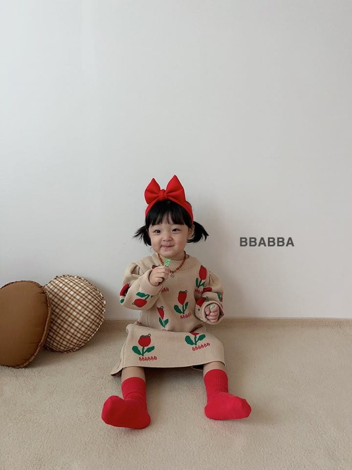 Bbabba - Korean Children Fashion - #minifashionista - Tulip Knit One-piece - 7