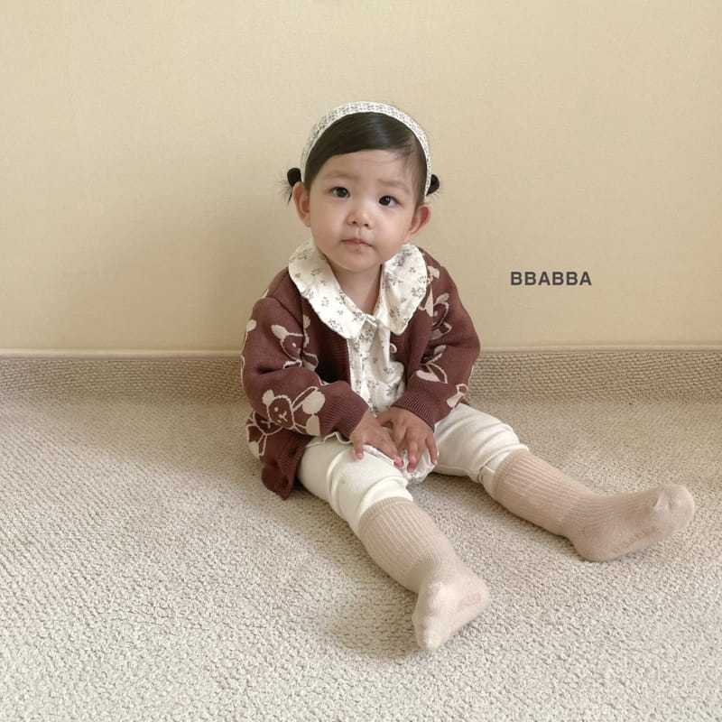 Bbabba - Korean Children Fashion - #minifashionista - Bear Knit Cardigan Kid