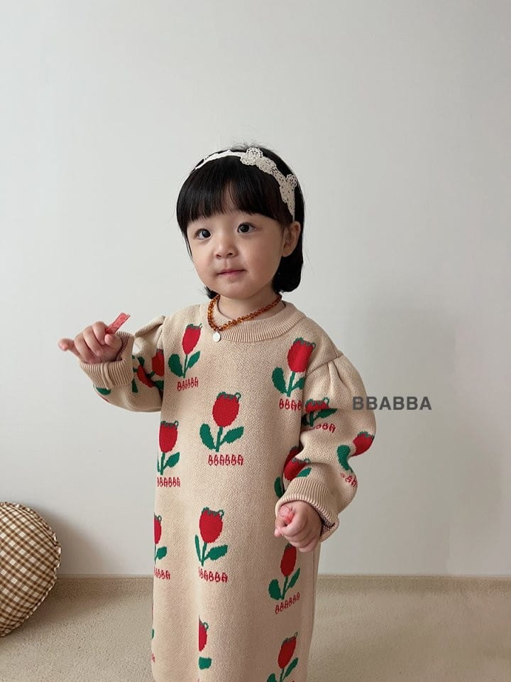 Bbabba - Korean Children Fashion - #prettylittlegirls - Tulip Knit One-piece - 8