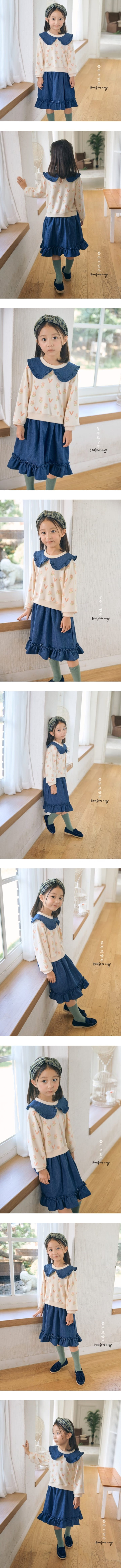 Bonjour Ange - Korean Children Fashion - #designkidswear - Dennish Knit One-piece