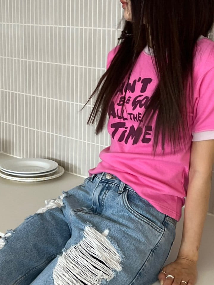 Bricklane - Korean Women Fashion - #vintageinspired - Time Color Tee - 7