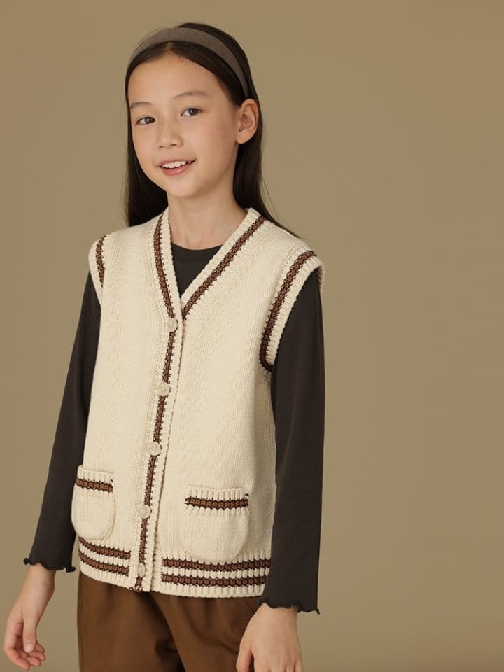 Ciel De Maman - Korean Children Fashion - #Kfashion4kids - V Neck Vest - 6