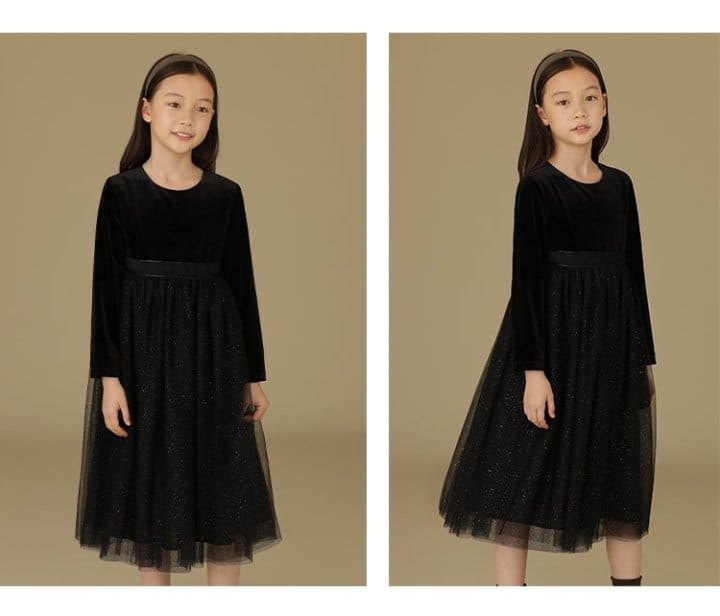 Ciel De Maman - Korean Children Fashion - #childofig - Velvet Sha One-piece - 5