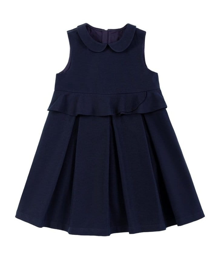 Ciel De Maman - Korean Children Fashion - #childrensboutique - Doll Neck Twill One-piece - 12