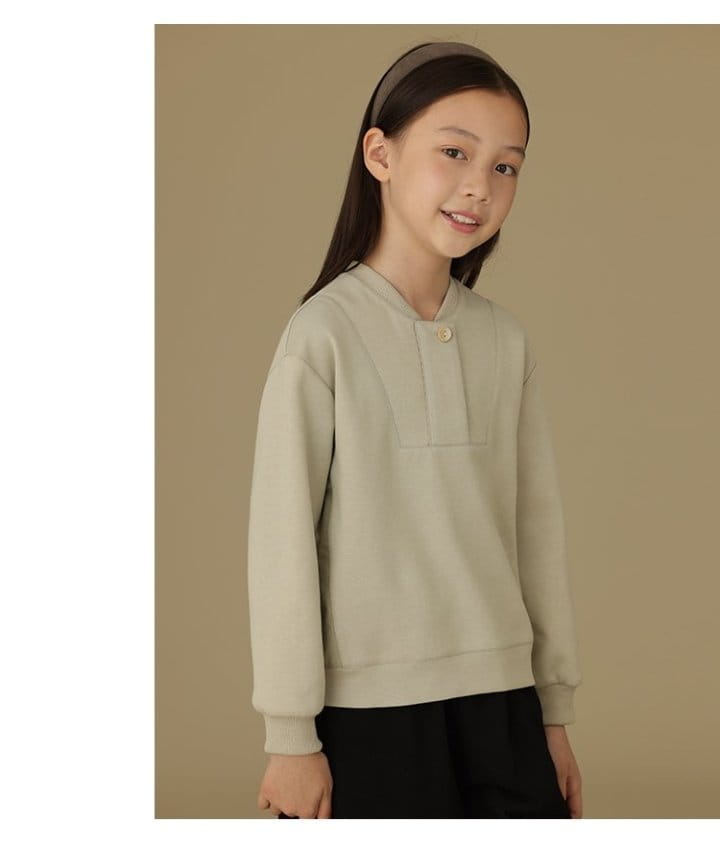 Ciel De Maman - Korean Children Fashion - #childrensboutique - One Button Sweatshirt Tee - 8