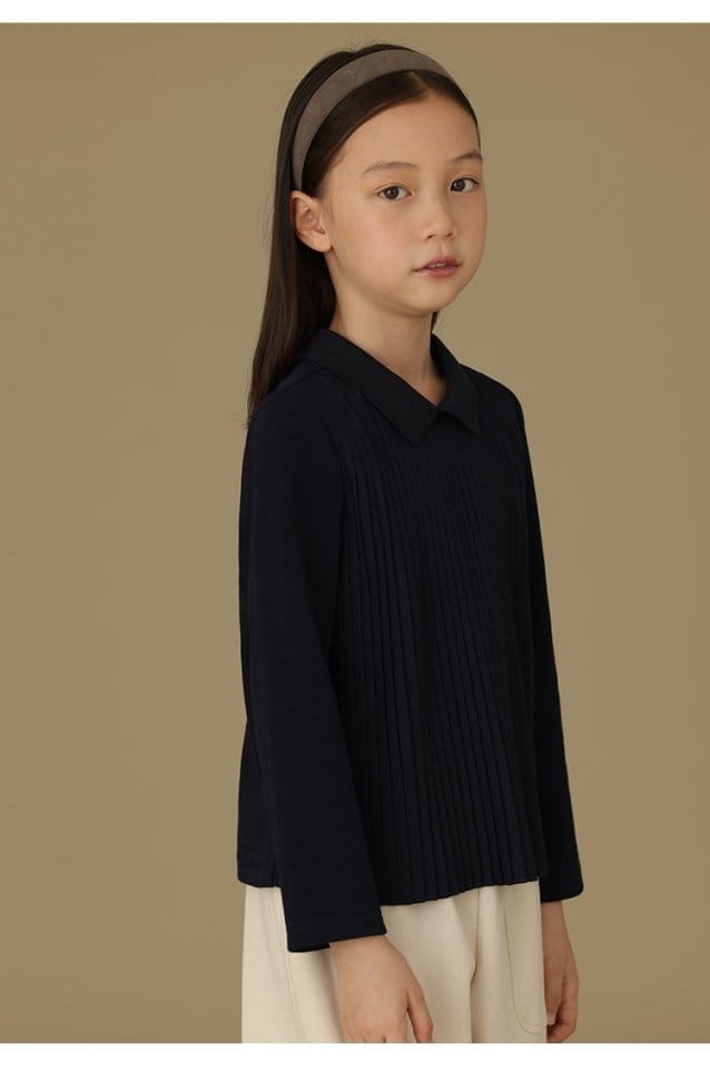 Ciel De Maman - Korean Children Fashion - #childrensboutique - Knit Pleats Tee - 9