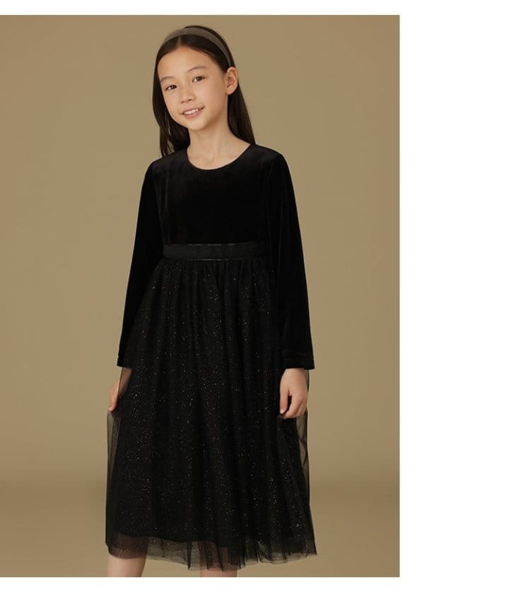 Ciel De Maman - Korean Children Fashion - #designkidswear - Velvet Sha One-piece - 8