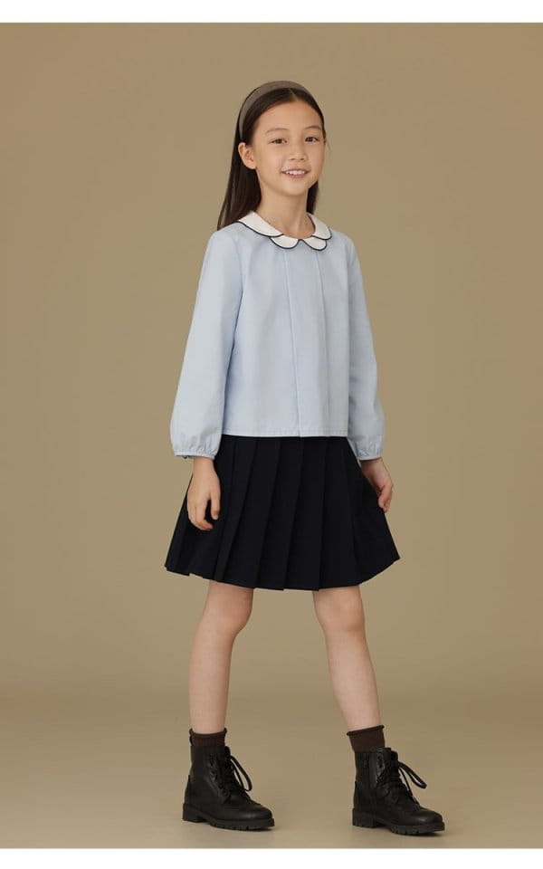 Ciel De Maman - Korean Children Fashion - #designkidswear - Half Banding Pleats Skirt - 3