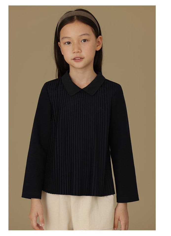 Ciel De Maman - Korean Children Fashion - #designkidswear - Knit Pleats Tee - 10