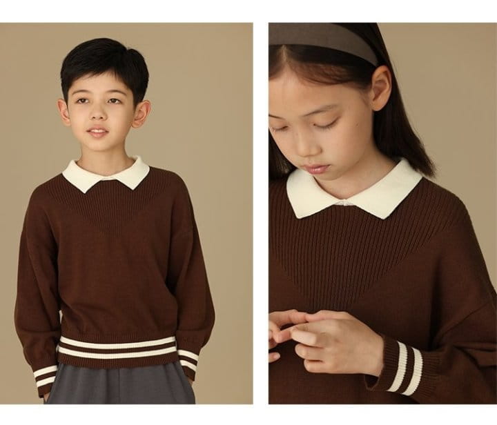 Ciel De Maman - Korean Children Fashion - #discoveringself - Flo Neck Knit Tee - 5