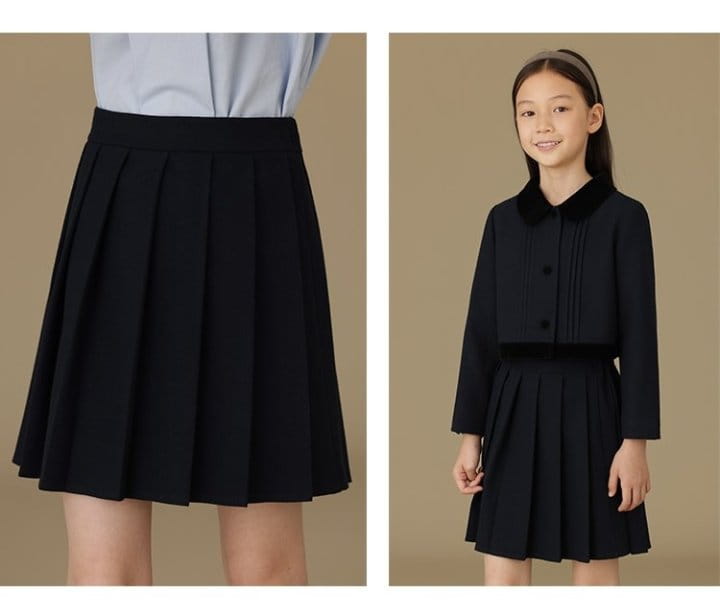 Ciel De Maman - Korean Children Fashion - #fashionkids - Half Banding Pleats Skirt - 5