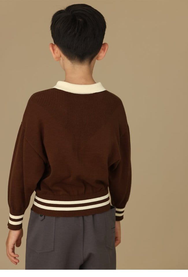 Ciel De Maman - Korean Children Fashion - #kidsshorts - Flo Neck Knit Tee - 7