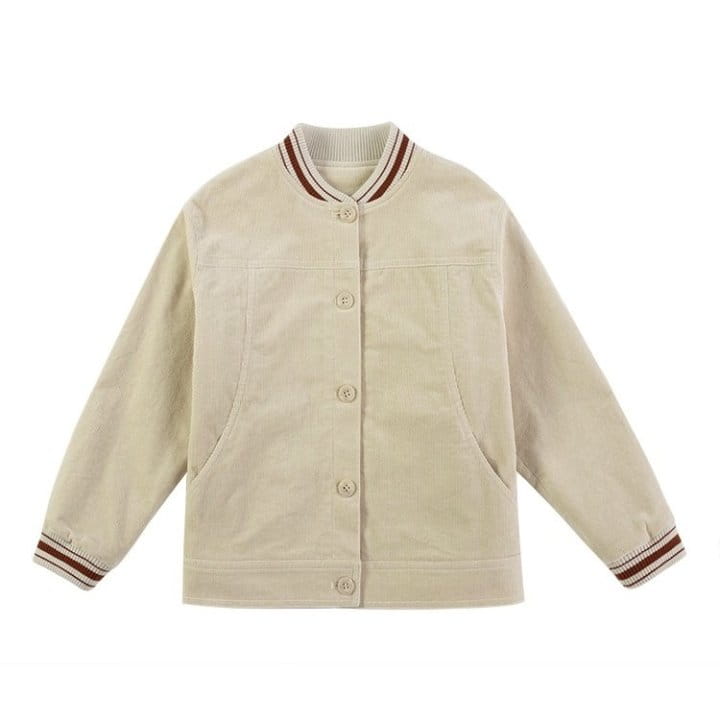 Ciel De Maman - Korean Children Fashion - #kidsshorts - Corduroy Baseball Jumper - 11