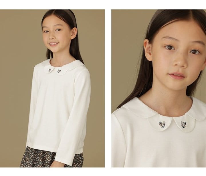 Ciel De Maman - Korean Children Fashion - #fashionkids - Embroidery Blouse - 4