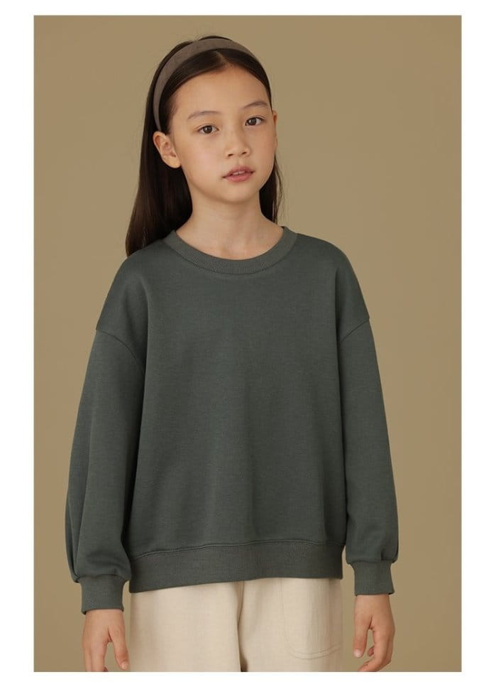 Ciel De Maman - Korean Children Fashion - #kidsshorts - Unbal Back Slit Sweatshirt - 3