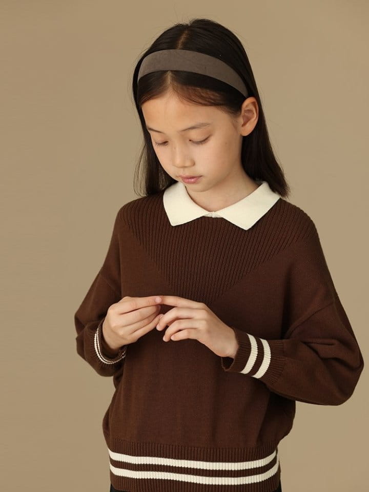 Ciel De Maman - Korean Children Fashion - #kidzfashiontrend - Flo Neck Knit Tee - 9