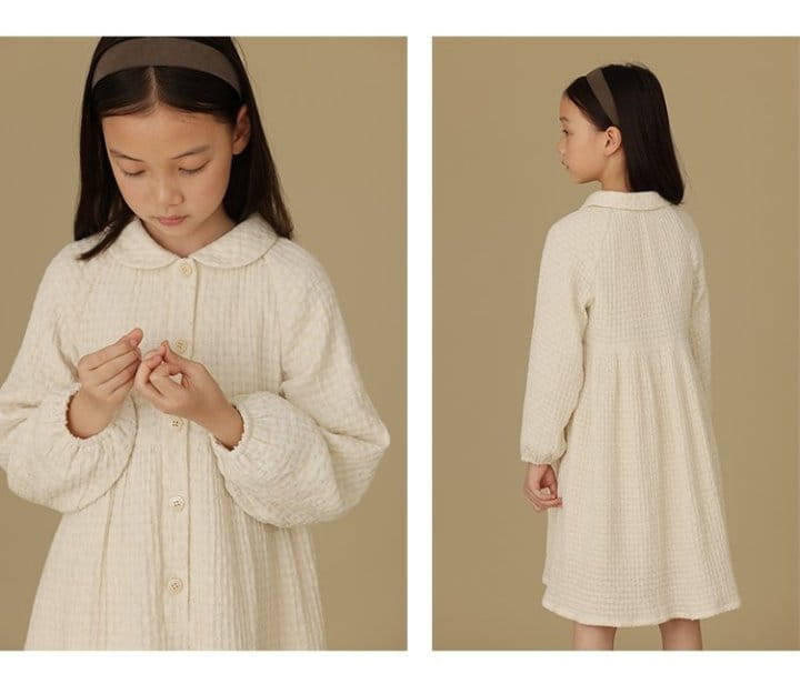 Ciel De Maman - Korean Children Fashion - #Kfashion4kids - Texture Half Open One-piece - 4