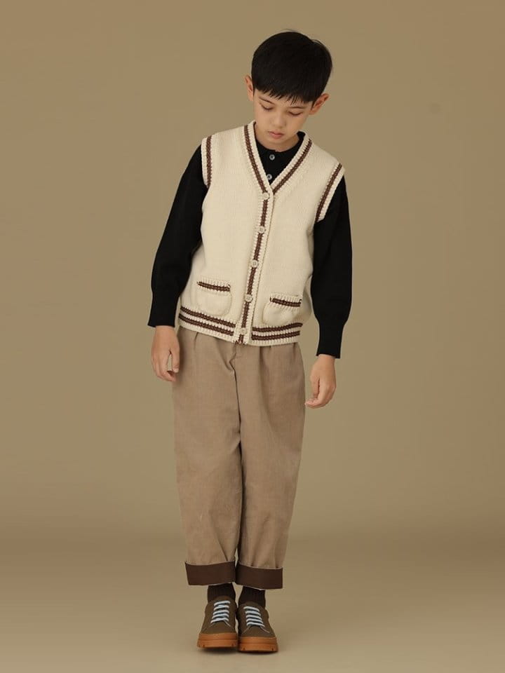 Ciel De Maman - Korean Children Fashion - #littlefashionista - V Neck Vest - 7