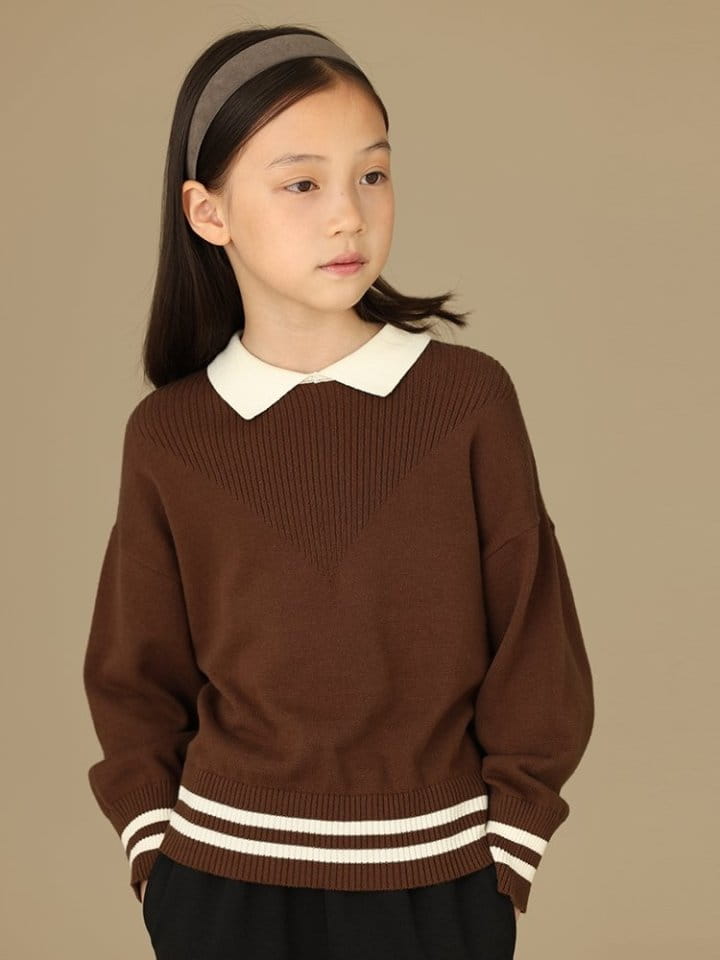 Ciel De Maman - Korean Children Fashion - #magicofchildhood - Flo Neck Knit Tee - 12