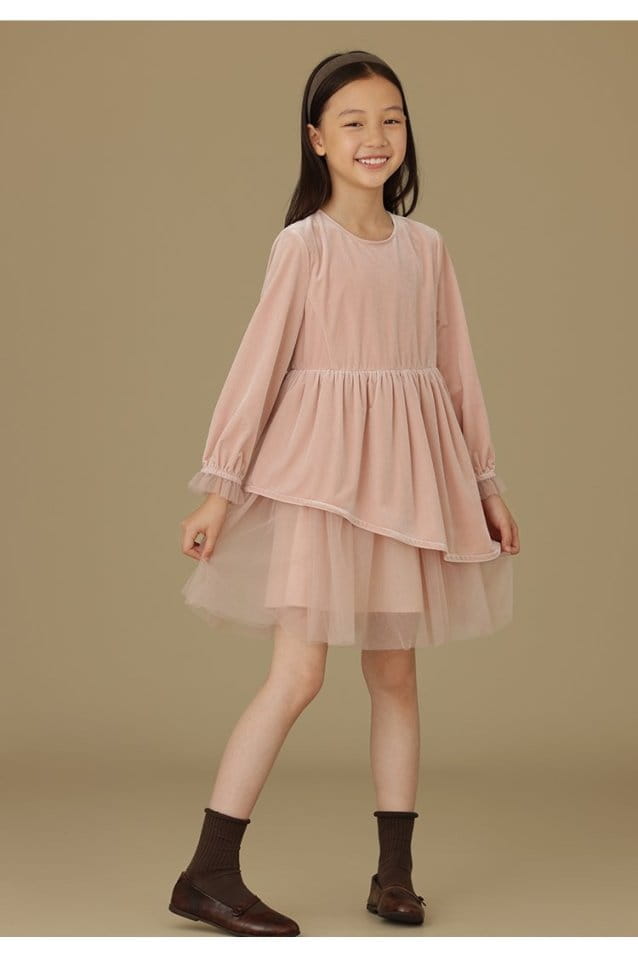 Ciel De Maman - Korean Children Fashion - #magicofchildhood - Unbal Velvet One-piece - 9