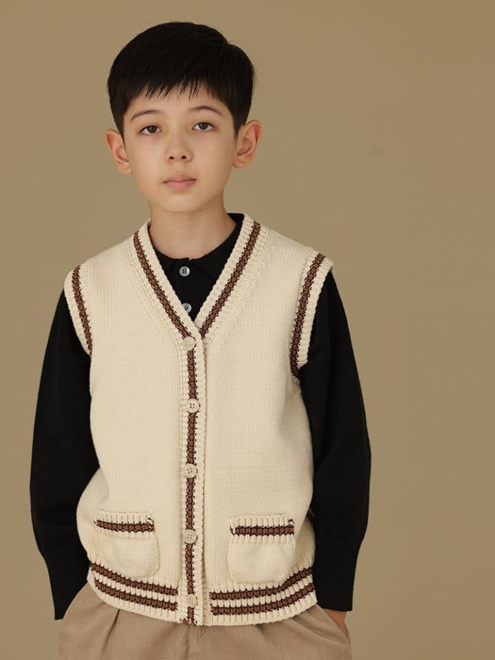 Ciel De Maman - Korean Children Fashion - #magicofchildhood - V Neck Vest - 8