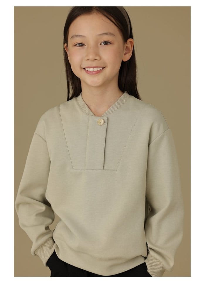 Ciel De Maman - Korean Children Fashion - #magicofchildhood - One Button Sweatshirt Tee - 4