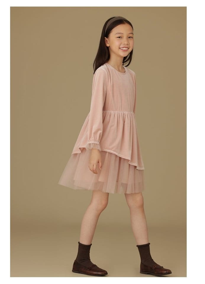 Ciel De Maman - Korean Children Fashion - #minifashionista - Unbal Velvet One-piece - 10