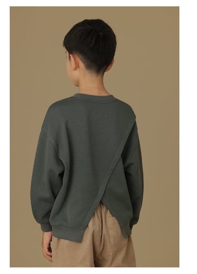 Ciel De Maman - Korean Children Fashion - #minifashionista - Unbal Back Slit Sweatshirt - 9