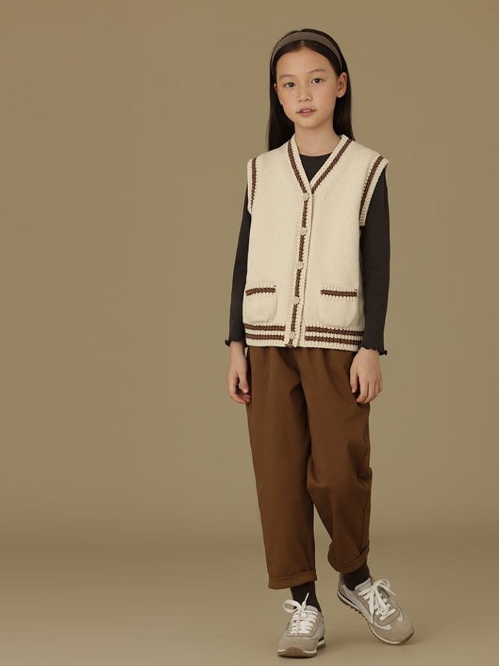 Ciel De Maman - Korean Children Fashion - #minifashionista - V Neck Vest - 9