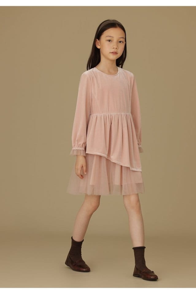 Ciel De Maman - Korean Children Fashion - #prettylittlegirls - Unbal Velvet One-piece - 11