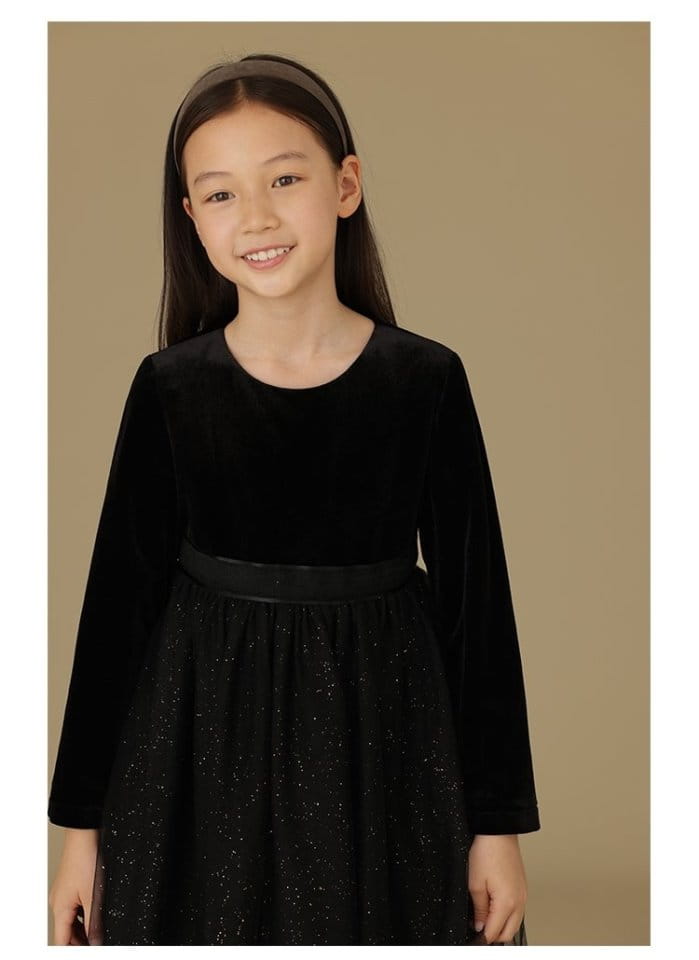 Ciel De Maman - Korean Children Fashion - #minifashionista - Velvet Sha One-piece - 4