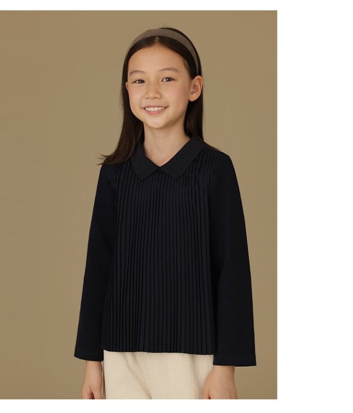 Ciel De Maman - Korean Children Fashion - #stylishchildhood - Knit Pleats Tee - 7