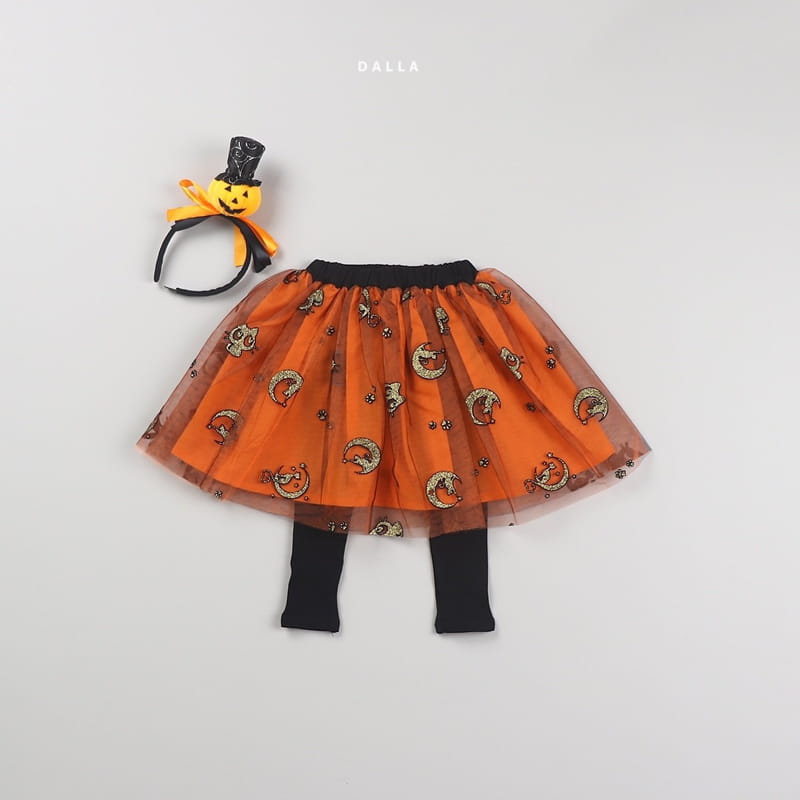 Dalla - Korean Children Fashion - #kidsshorts - Kitty Sha Skirt Leggings - 3