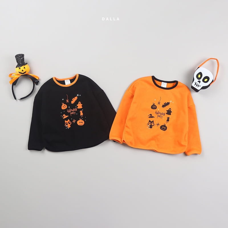 Dalla - Korean Children Fashion - #kidsshorts - Halloween Party Tee - 2