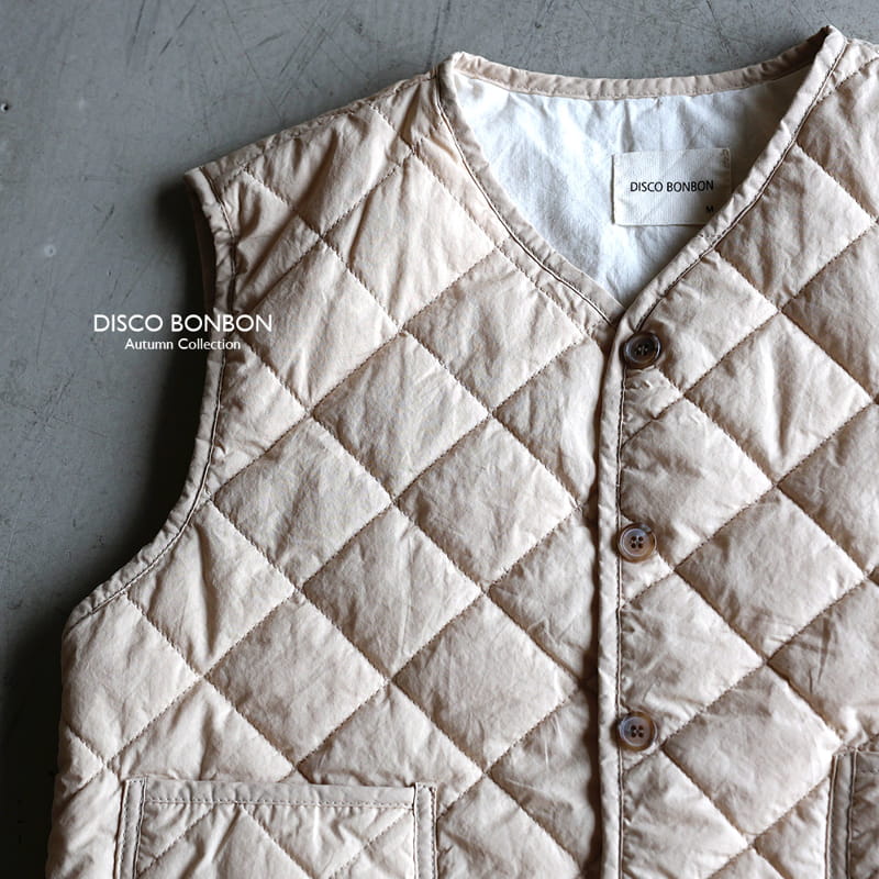 Disco Bonbon - Korean Children Fashion - #designkidswear - Beige Vest